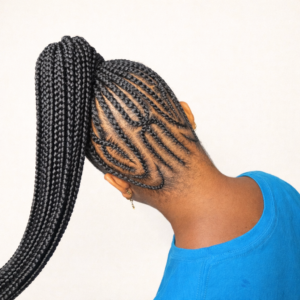 straight ponytail